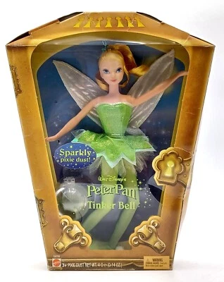 NrfB Walt Disney's Peter Pan Sparkly Pixie Dust Tinkerbell Puppe / Mattel G8709 - Bild 1 von 4