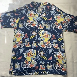 MAMBO LOUD SHIRT PLEASURE Master Men’s Shirt Size Medium Hawaiian Style Blue - Picture 1 of 19