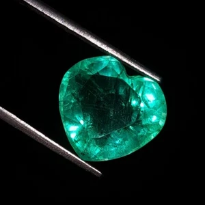 8.89 Ct Natural Green Emerald Colombia Loose Gemstone Certified Emerald Gems - Picture 1 of 9