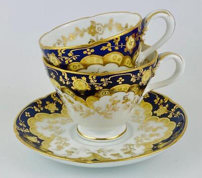 Antique True Trio John Ridgway C1840~Tea Cup Coffee & Saucer~Gold Gilt~#2/7294 • 154.76€