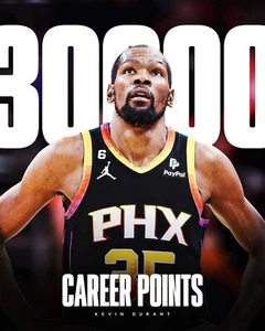 Foto de baloncesto de la NBA Kevin Durant 30.000 puntos de carrera collage Phoenix Suns 8x10 - Imagen 1 de 1