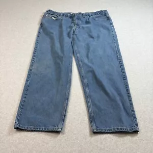 Carhartt Jeans Men 48 x 30 Blue Denim Workwear B460-DVB Wide Leg Baggy Loose Y2K - Picture 1 of 9