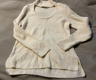 Suéter KENSIE Gargantilla Punto Acanalado Cuello Redondo Talla Pequeña 2136 Foto 1 de 4