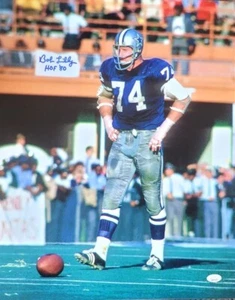 Autographed BOB LILLY "HOF 80" Dallas Cowboys 16x20 Photo JSA Witness COA - Picture 1 of 1