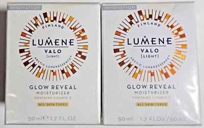 Lote de 2 cremas hidratantes faciales Lumene Valo (Light) Glow Reveal - 1,7 oz SELLADAS Foto 1 de 4
