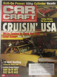 Car Craft Magazine March 2005 750hp Blow '68 Barracuda 12-Bolt Beefing - Imagen 1 de 2