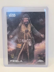 2025 Topps Chrome Star Wars Pegla Mustafar Black Refractor #/10 ANDOR - Bild 1 von 2