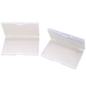  2 Pcs Plastic Business Card Holder Makeup Organiser Storage Case Name - Picture 1 of 11