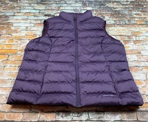 Eddie Bauer Puffer Weste Damen XL Lila Full Zip Daunen EB650 Outdoor Damen - Bild 1 von 12