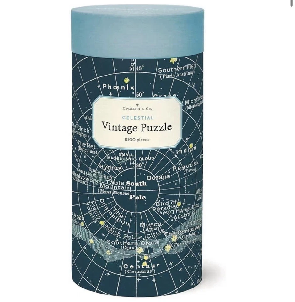 Rompecabezas de colección 1000 piezas mapa celestial Cavallini & Co rompecabezas de velocidad  Foto 1 de 1