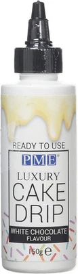 PME Ready-to-Use Cake Drip and Drizzle – White Chocolate Flavour - Image 1 of 4