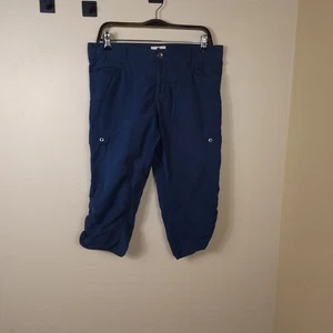Capris cargo Woolrich con patas arrugadas en azul talla 8 - Imagen 1 de 13