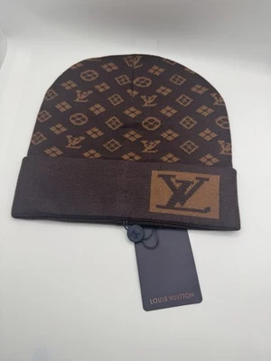Louis Vuitton Men’s Beanie Brow With Tan Design. One Size. Free Shipping - Image 1 of 2