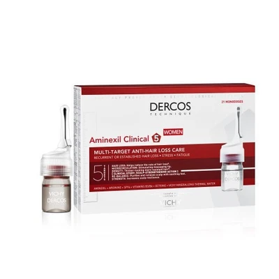 Vichy Dercos Aminexil Clinical 5 Anti-Haarausfallbehandlung für Frauen 21 x6 ml - Bild 1 von 4