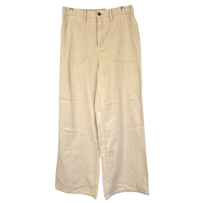 A.n.a Highest Rise Wide Leg Pants Womens 10 Neutral Color 31x32 Easy Through Hip - Image 1 of 4