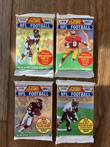 1990 SCORE NFL FOOTBALL Serie 2 ungeöffnete 16 Spielerkarten Packungen - Bild 1 von 6