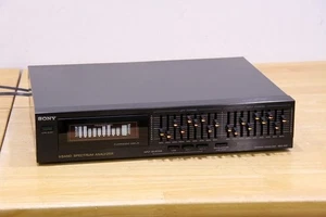 Ecualizador gráfico estéreo de 9 bandas Sony SEQ-910 con analizador de espectro de colección 1988 - Imagen 1 de 6