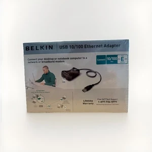 Belkin F5D5050 USB to 10/100 Ethernet Adaptor & CD. 4 Internet Notebook Computer - Picture 1 of 2