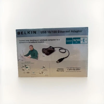 Belkin F5D5050 USB to 10/100 Ethernet Adaptor & CD. 4 Internet Notebook Computer - Image 1 of 2