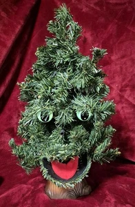 1996 Gemmy Douglas Tanne sprechender Baum animierter singender Weihnachtsbaum funktioniert ohne Hut - Bild 1 von 7
