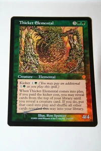 MTG Invasion Magic The Gathering Thicket Elemental NM Eng Unplayed FOIL - Picture 1 of 2