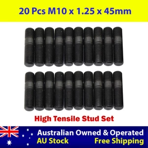 20 Pcs M10 x 1.25mm x 45mm High Tensile Stud Set - Picture 1 of 5