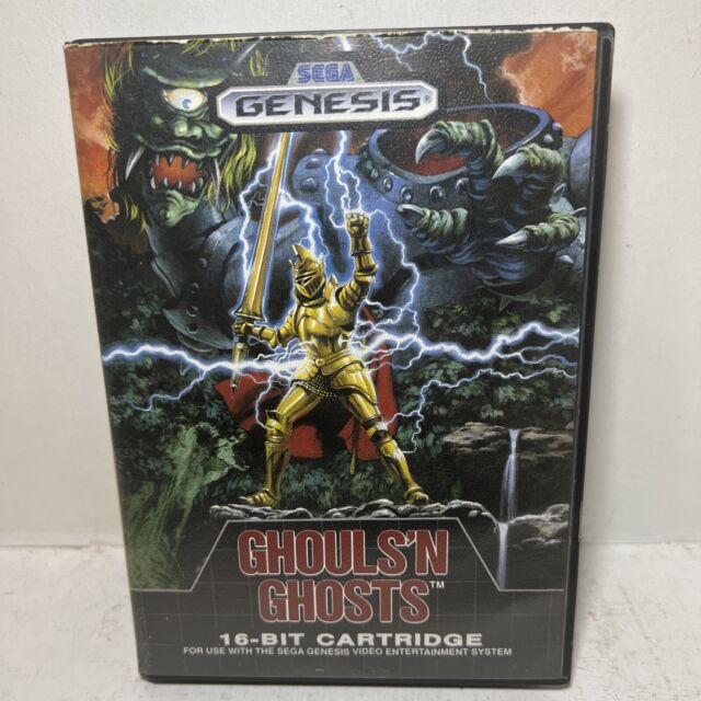 Ghouls n Ghosts Sega Genesis Genuine Complete CIB w/ Manual & Hang Tab  10086010022