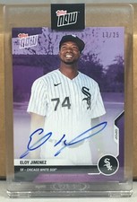 2020 TOPPS NOW ROAD OPENING DAY #OD-76C ELOY JIMENEZ WHITE SOX PURPLE AUTO 13/25