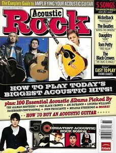 Acoustic Rock Magazine 100 Essential Albums Easy to Play Chord Charts 2008