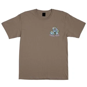 Santa Cruz Skateboards Shirt Screaming Scratched Hand Dusty Brown - Picture 1 of 2