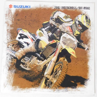 Nuevo anuncio de ventas todoterreno genuino Suzuki Motocross 2007 folleto OEM RM-Z Carmichael Foto 1 de 4