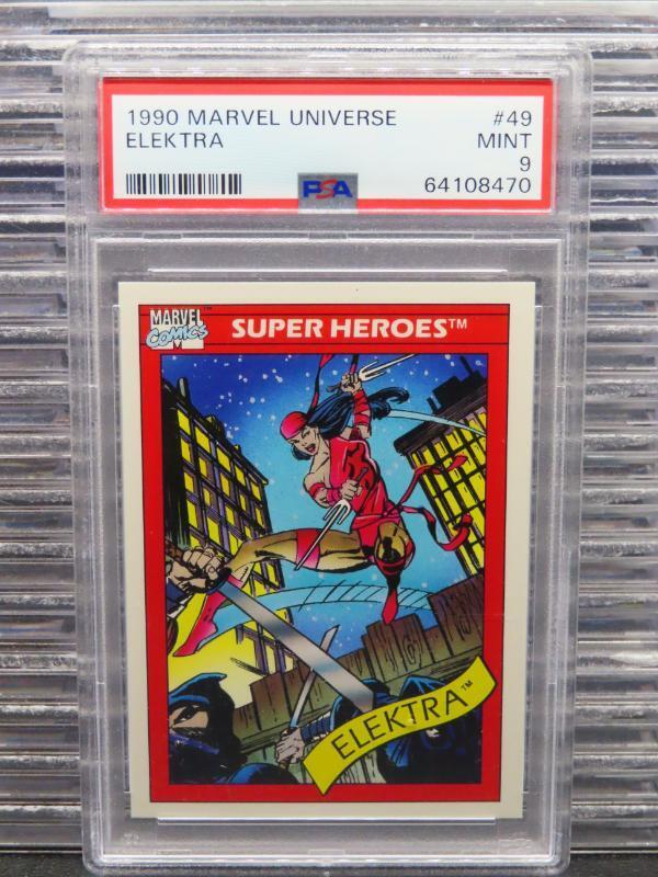 1990 Marvel Universe Elektra Super Heroes #49 PSA 9