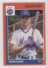 1990 Grand Slam Jackson Mets Steve Davis #28 Rookie RC