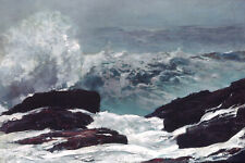 Winslow Homer - Maine Coast (1896) - Painting Poster Art Print Gift Ocean Waves