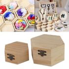 Multi-purpose Wooden Hexagon-shaped Storage Box for Jewelry and Collections