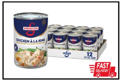 Swanson Canned Chicken a la King 10.5 oz - 12 Cans Bulk Pack for Meal Prep - Image 1 of 2