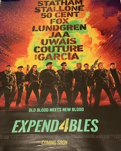 Expandables 4 27x40 Official Poster Sylvester Stallone Jason Statham 50 Cent Fox - Picture 1 of 10
