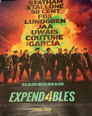 Expandables 4 27x40 Official Poster Sylvester Stallone Jason Statham 50 Cent Fox - Image 1 of 4