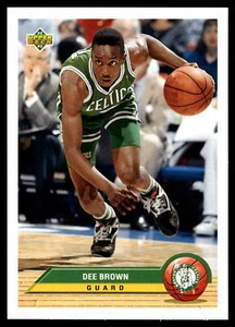 Tarjeta de baloncesto Boston Celtics 1992 Upper Deck McDonald's Dee marrón #BT1 - Imagen 1 de 2