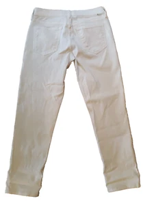 Mother Boyfriend Jeans Womens 26 The Dropout Glass Slipper Off White Denim Roll - Picture 1 of 12