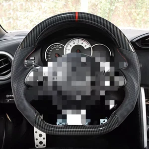REAL Carbon Fiber Preforated Steering Wheel For Ford F150 2021+ Black - Picture 1 of 9