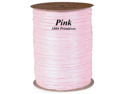 300 feet (100 yards) ~ PINK Wraphia / Raffia ~ MATTE Ribbon - Image 1 of 2