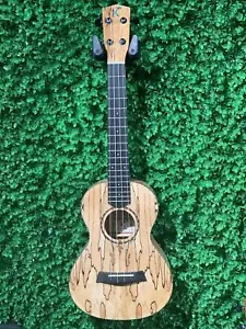 Kamehameha Ukulele KMT-18 ele Tenor Spalted Maple gloss electric pickup - Picture 1 of 5