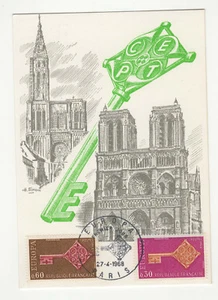 EUROPA 1er jour FDC 1968 France carte maximum /T2669 - Picture 1 of 1
