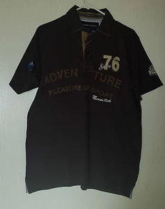 MARION ROTH POLO HOMME TAILLE L COLORIS TAUPE BRODE - Picture 1 of 8