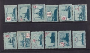 WW1 Battleships Poster Stamps x12 .... fauilts some serious - Picture 1 of 2
