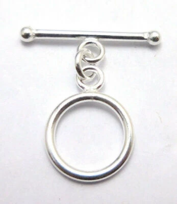 JUEGO DE 10 BROCHES DE PALANCA BALI 15X26 MM CHAPADO EN PLATA DE LEY FABRICACIÓN DE JOYAS Foto 1 de 3