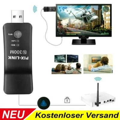 MARKENLOS Für Alle Smart Sony Panasonic LG TV Kabellos WiFi Sticks USB Lan Wlan Adapter