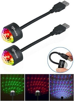 Renewgoo USB Light Projector DJ GooMagic Strobe Laser Mini Disco Car RGB 2-PACK • 20.09$