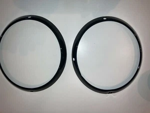 porsche 911 964 headlight h5 rings slate gray L R PAIR 89-94 - Picture 1 of 5